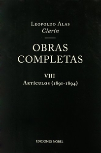 Portada del libro OBRAS COMPLETAS CLARIN   Tomo VIII 